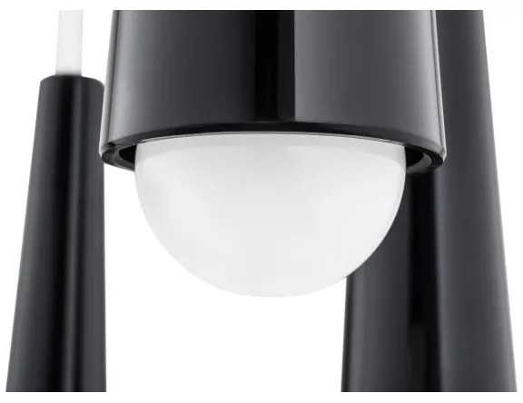 Argon 2103 - Lampadario su filo HOLLYWOOD 5xE14/7W/230V nero