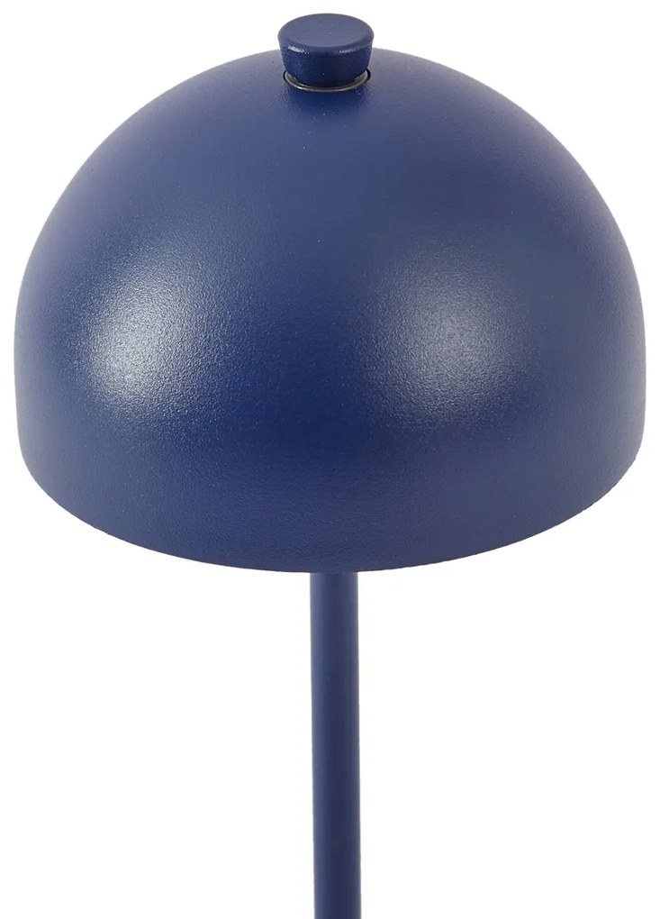 Lampada da tavolo blu con LED IP54 ricaricabile con stazione di ricarica - Squirrel