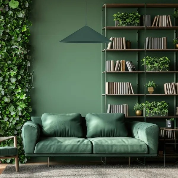 Lampadario a sospensione su cavo CAPITAL 1xGX53/15W/230V, diametro 60 cm, verde