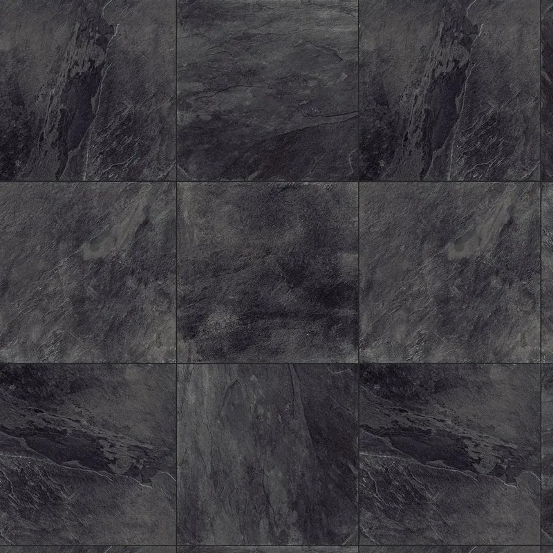 Lastra di cemento Slate Black Rectif in gres naturale nero L 60 x L 60 cm, spessore 30 mm