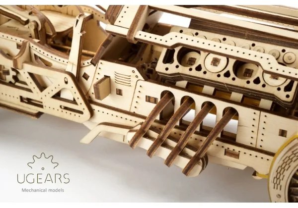 Ugears - 3D puzzle meccanico in legno U9 Macchina Grand Prix