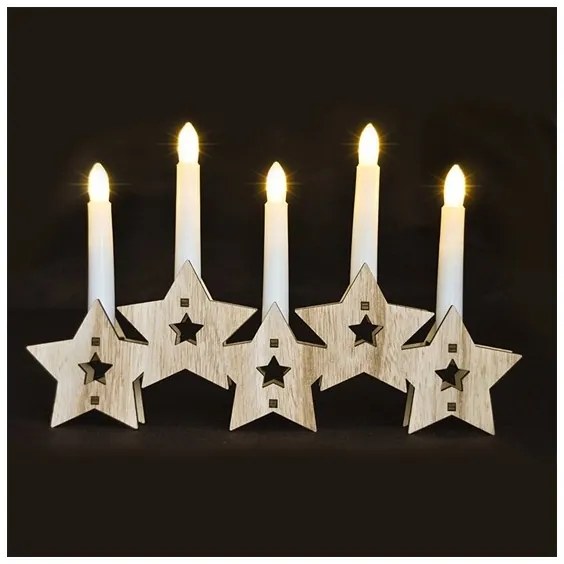 Solight 1V222 - LED Candelabro natalizio 5xLED/2xAA