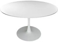 Tavolo rotondo 120 cm, tavolo da pranzo tondo mod. Omar - Colore: Bianco - TR08-12OMPM