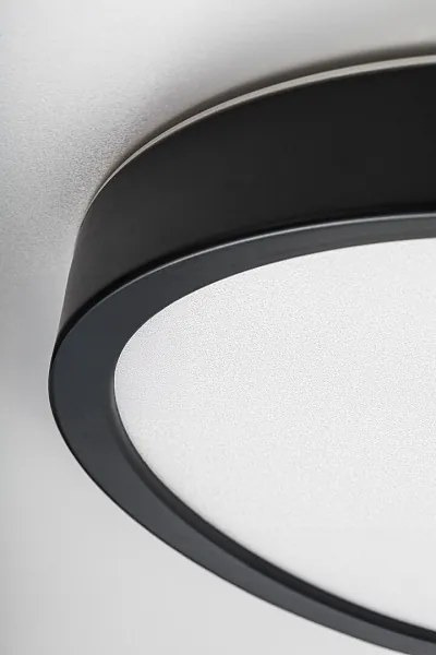 Rabalux 75081 - Plafoniera LED per bagno MAUREC 18W/230V Ø 29 cm IP44 nero