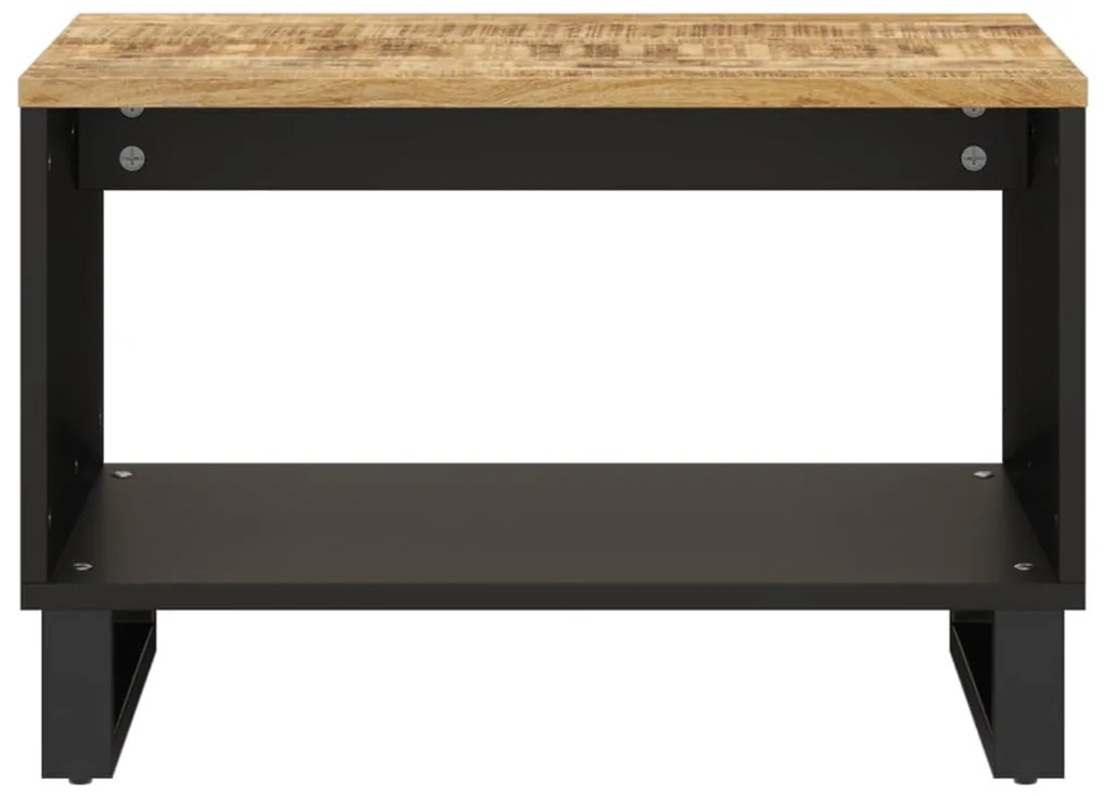 Tavolino da salotto 60x50x40 cm in legno massello di mango