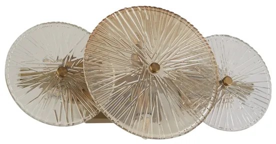 Searchlight 88210-6BZ - Applique WAGON WHEEL 6xG9/33W/230V ottone