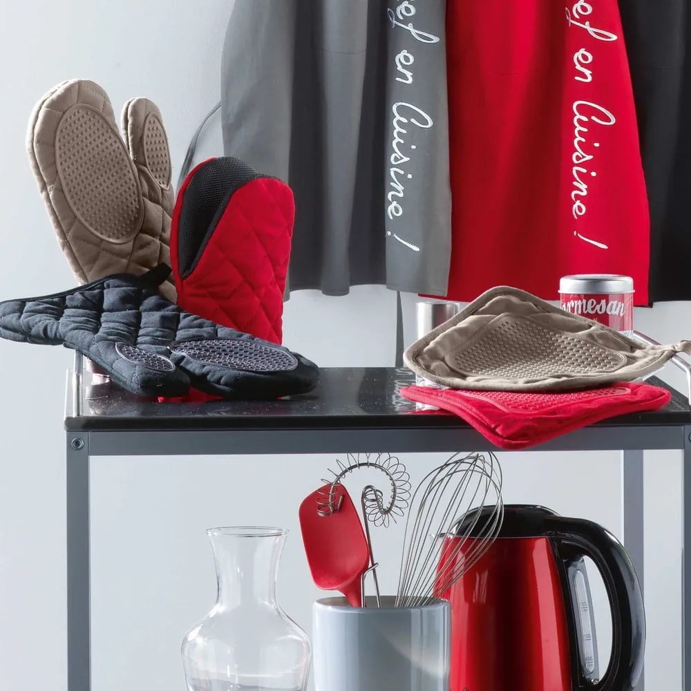 Guanto da forno in cotone/in silicone Cuistot – douceur d'intérieur