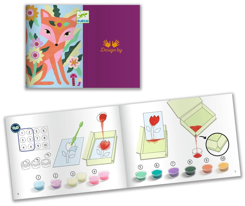 Gioco d'arte con la sabbia - Animali notturni