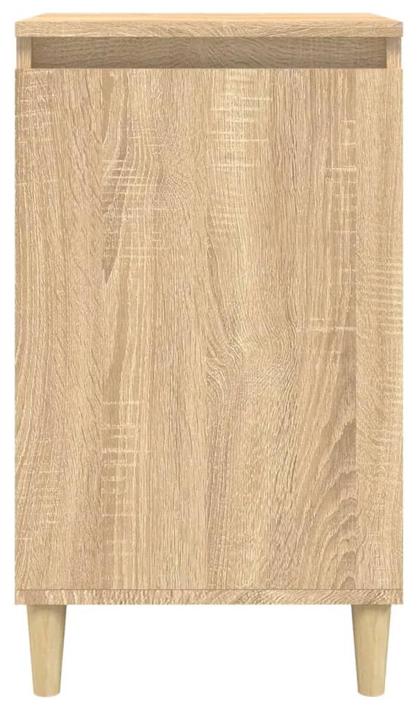 Comodino rovere sonoma 40x35x70 cm in legno multistrato