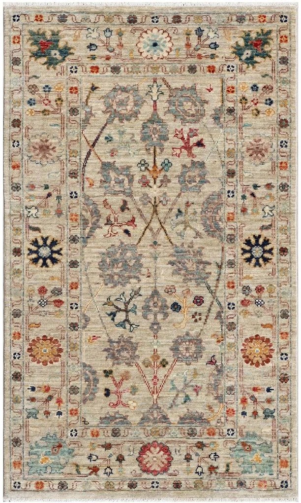 Ziegler Tappeto orientale 80x130 Beige (Pakistan) Annodato A Mano