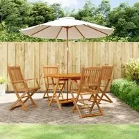 Set da Pranzo per Giardino 5 pz in Legno Massello di Acacia 3203353