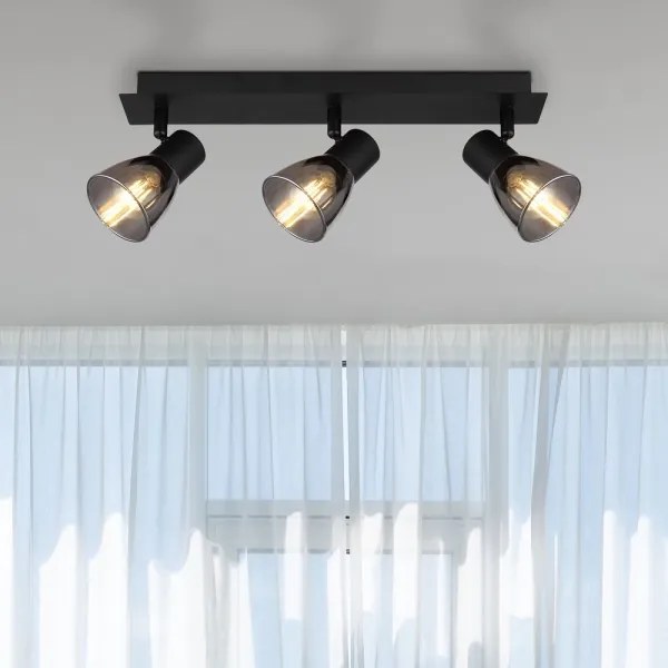 Globo 54307-3 - Luce Spot CLAUDE 3xE14/40W/230V nero