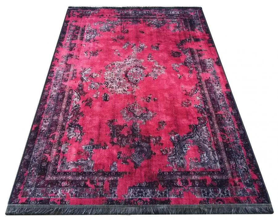 Elegante tappeto rosso vintage Larghezza: 180 cm | Lunghezza: 280 cm