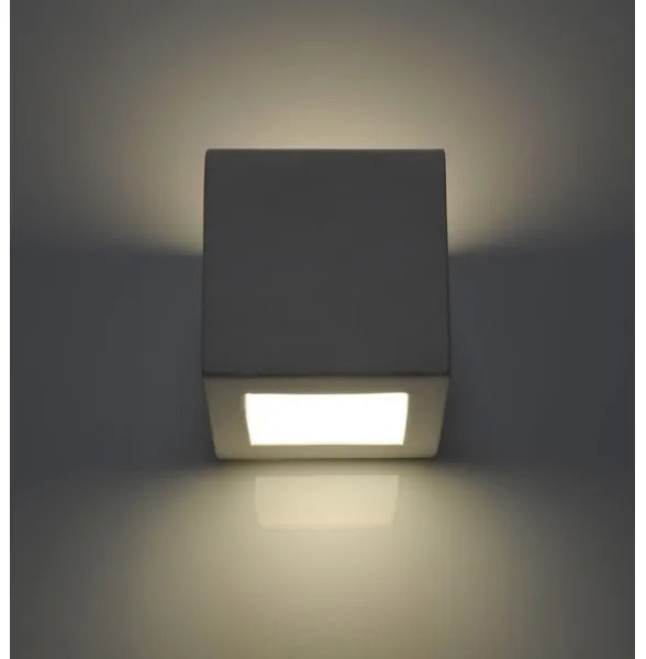 Sollux SL.0005 - Applique LEO 1xE27/60W/230V bianco