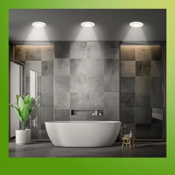 Briloner 7588036 - SET 3xLED plafoniera da incasso per bagno KLIRA 3xLED/4,9W/230V IP44 bianco