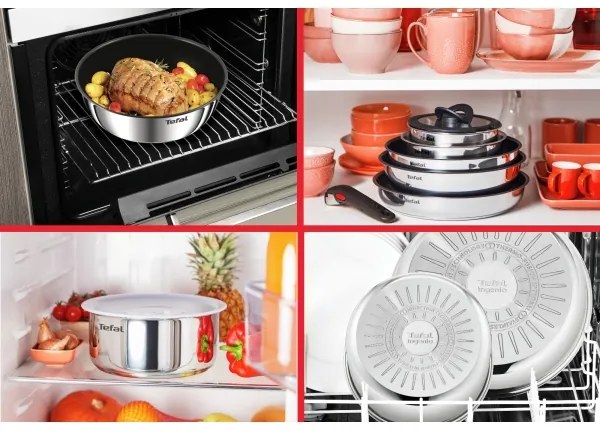 Tefal - Set di pentole 5 pezzi INGENIO COOK in acciaio inox
