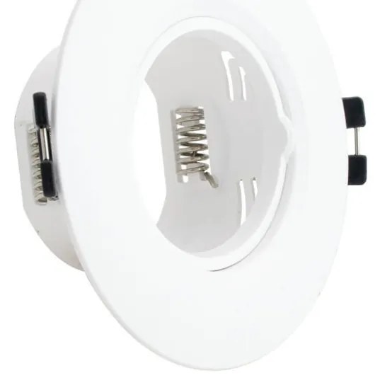 Faretto da Incasso Fisso Bianco in Policarbonato Foro Ø55-75mm