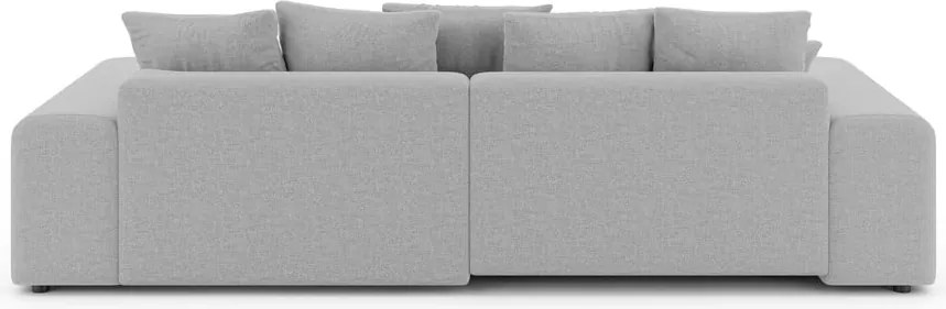 Divano angolare grigio chiaro allungabile/con contenitore (con composizione variabile) Luma – Ropez