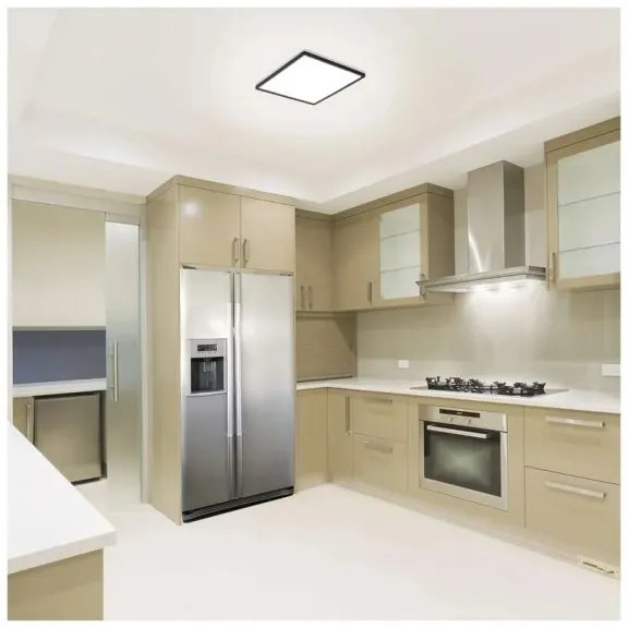 Plafoniera LED FLORI LED/18W/230V 4000K nero 29x29 cm