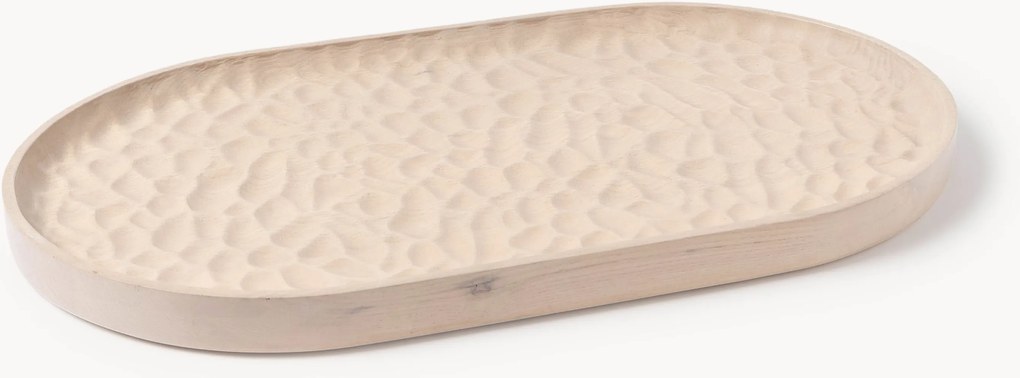 Vassoio decorativo in legno di frassino Camila, larg. 45 cm