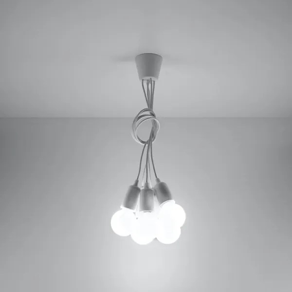 Lampadario a sospensione con filo DIEGO 5xE27/60W/230V