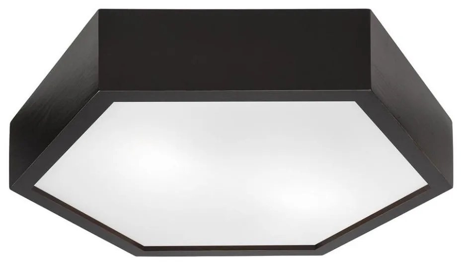 Plafoniera HEX 2xE27/60W/230V diametro 43 cm pino wenge