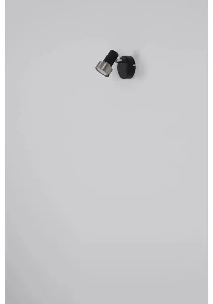 Globo 57917-1N - Faretto da parete MASON 1xGU10/25W/230V nero/argento