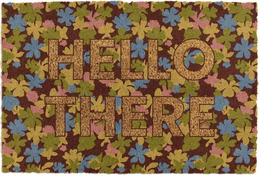 Zerbino in fibre di cocco 40x60 cm Hello There – Artsy Doormats