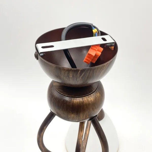 Brilagi - Lampadario a plafone LED ANTICO 3xE27/60W/230V patina di bronzo