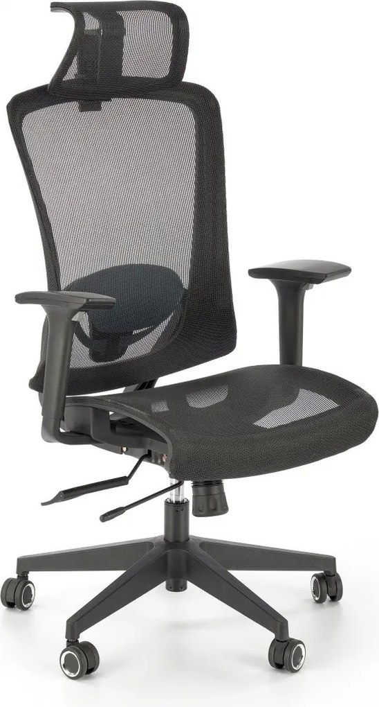 Sedia da ufficio Goliat in nero - H125 cm