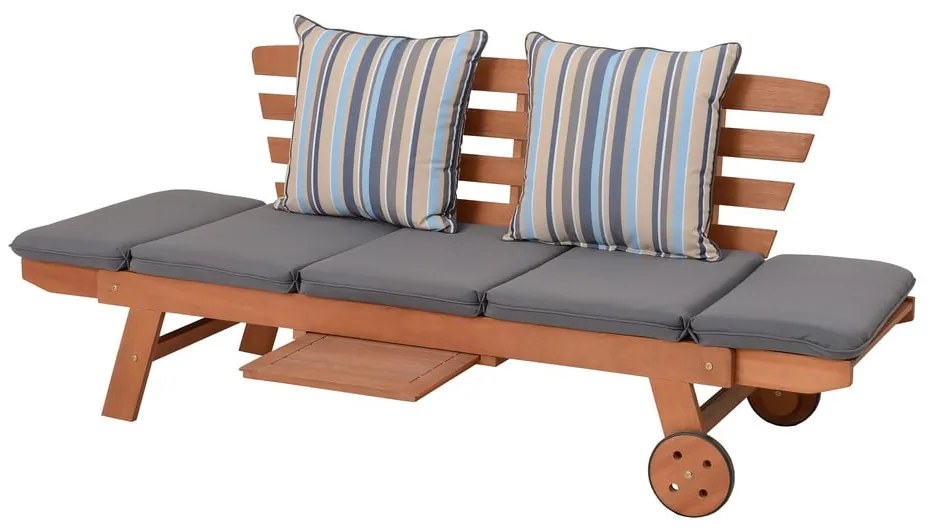 Panca da giardino marrone in legno massiccio Rincon – Garden Pleasure