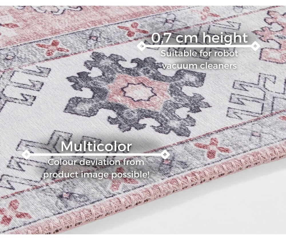 Tappeto rosa chiaro , 80 x 150 cm Gratia - Nouristan