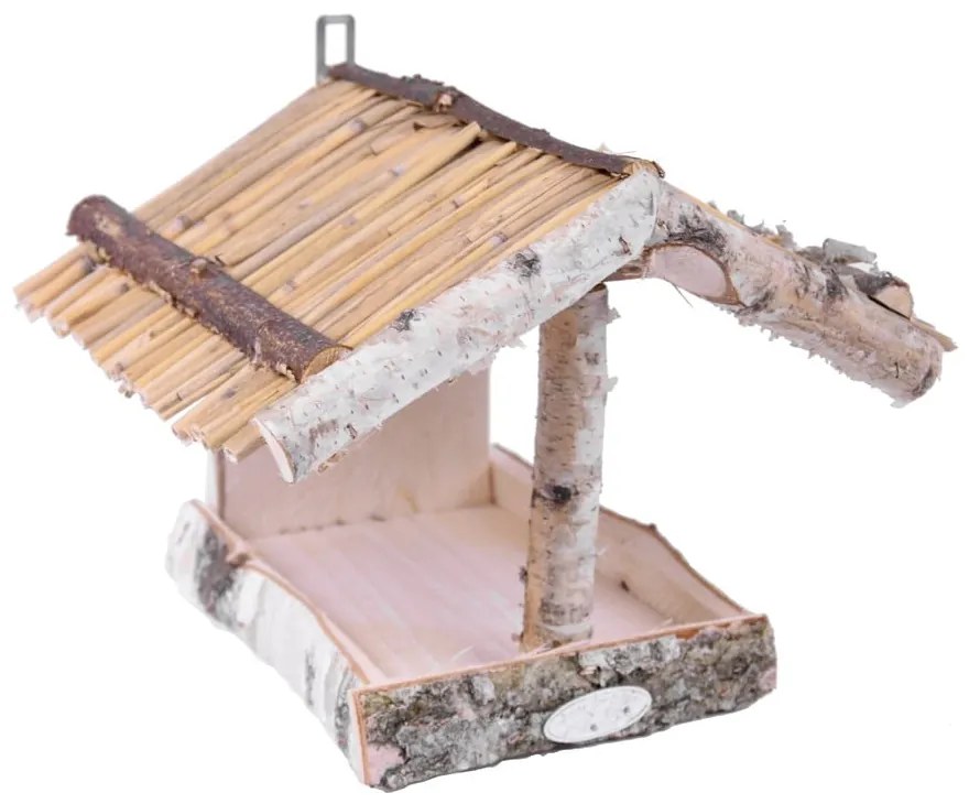 Mangiatoia da parete in legno per uccelli, altezza 24,5 cm - Esschert Design