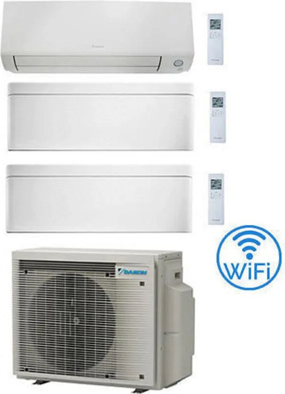 Climatizzatore GARANZIA ITALIA Daikin Perfera All Seasons + Stylish Wifi Trial Split Inverter 9000 + 9000 + 12000 BTU con U.E. 3MXM52A9 Classe
