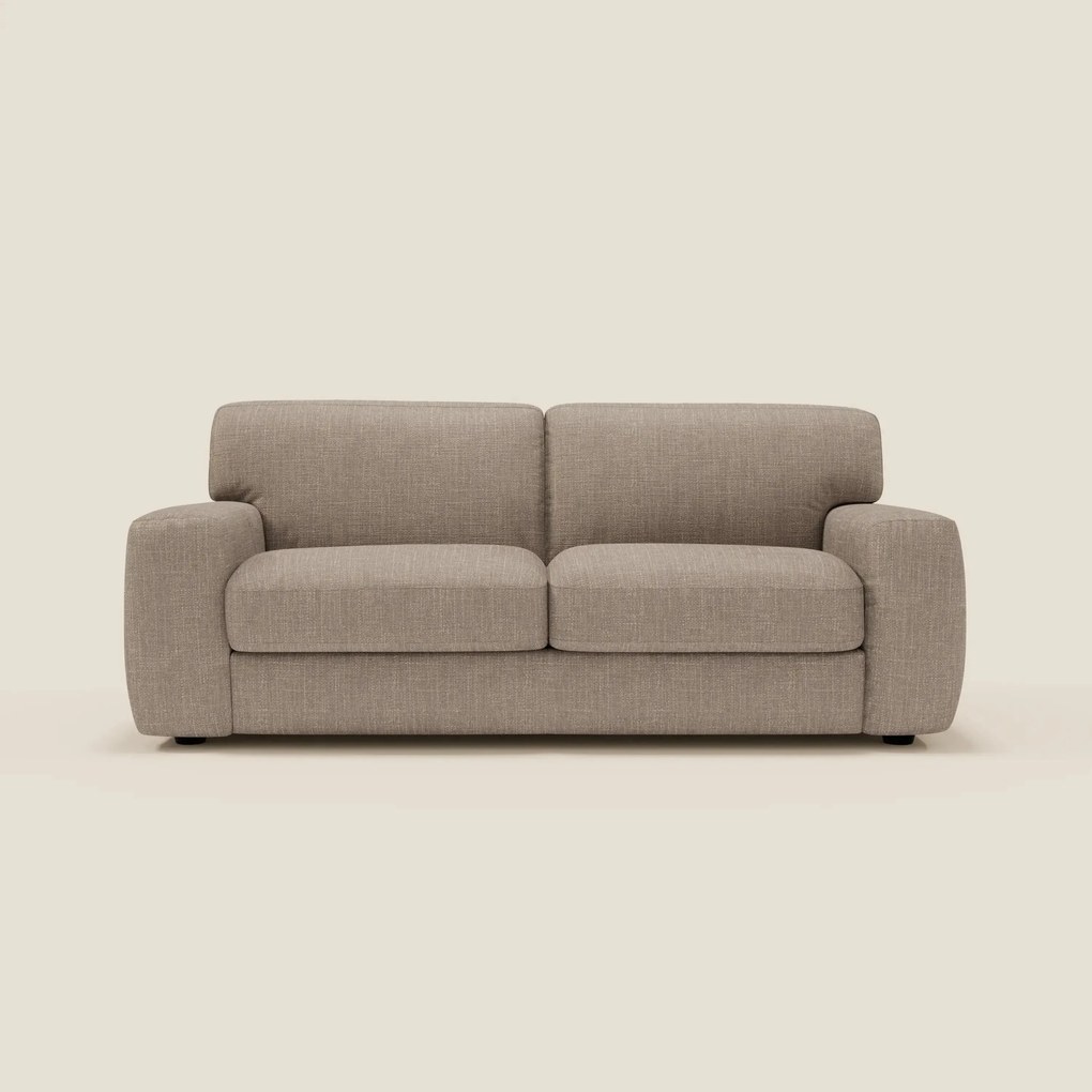 Cloud Divano letto materasso H17 cm dai morbidi cuscini in tessuto impermeabile T06 tortora