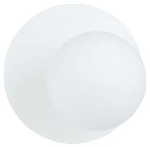 Applique Oslo bianca con sfera Satinata E14 da parete o soffitto Colore del corpo Bianco