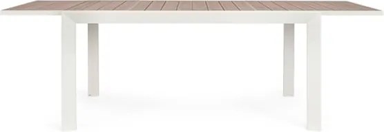 Tavolo Allungabile Da Esterno In Alluminio 100x160-240 Cm Belmar Vapor YK15 Bizzotto