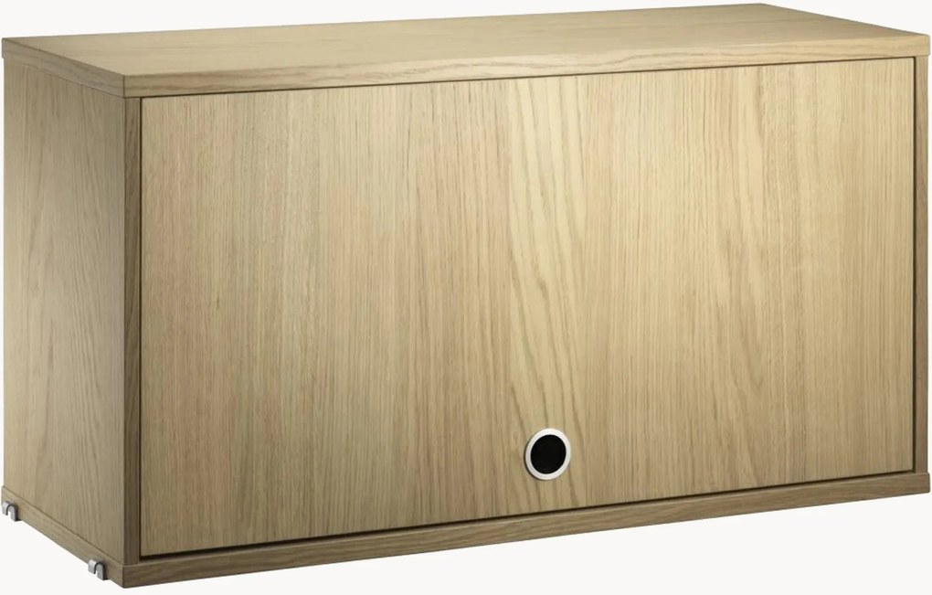 Armadietto con anta ribaltabile String System, larg. 78 x prof. 30 cm