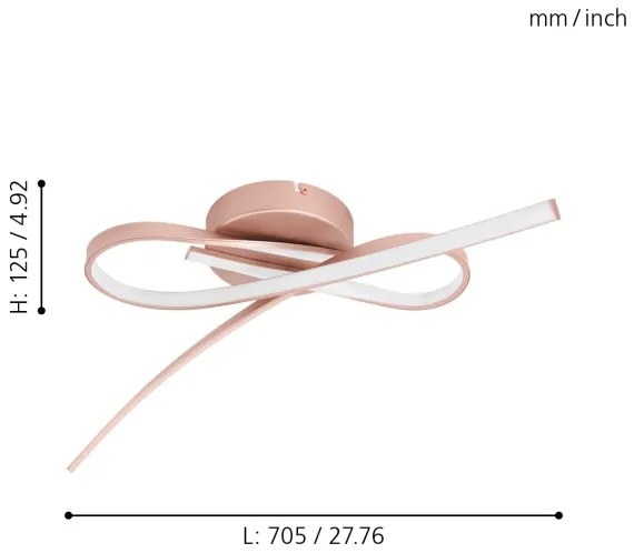 Eglo 97361 - Lampadario LED fisso PALOZZA 2xLED/11W/230V