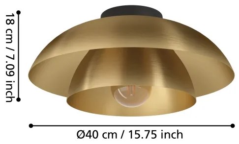 Eglo 900848 - Plafoniera CENCIARA 1xE27/40W/230V