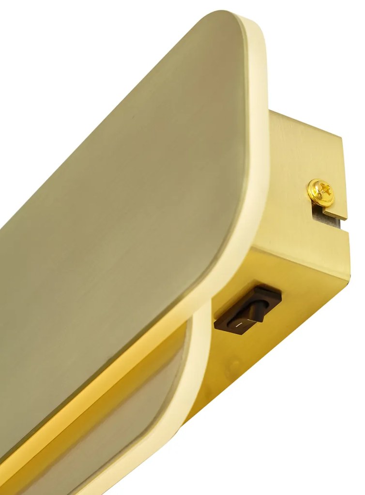 Lampada da parete moderna in ottone con LED integrato dimmerabile a 3 fasi - Dias