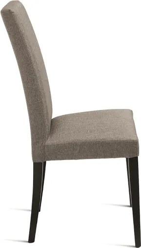 Sedia in tessuto Caffčlatte con gambe in legno DENVER 2 sedie