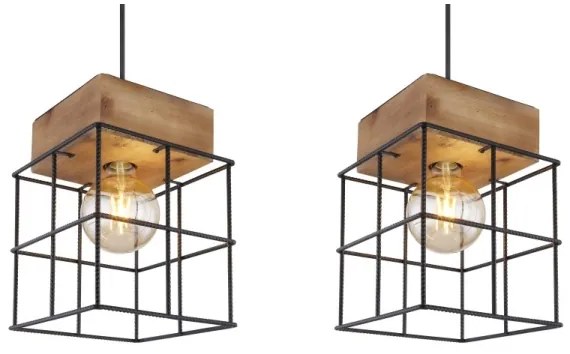 Globo 15530-3H - Lampadario su filo MERRIL 3xE27/60W/230V