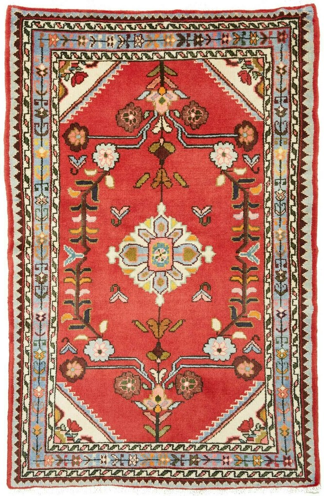 Hamedan Tappeto 140 x 90 (Iran) Annodato A Mano