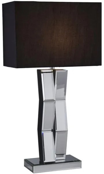 Searchlight EU5110BK - Lampada da tavolo MIRROR 1xE27/60W/230V