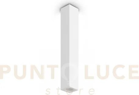 Look square lampada da soffitto in gesso bianco 1 luce attacco gu10...