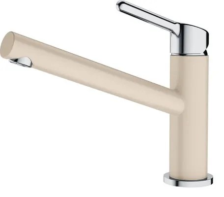 Rubinetto da cucina con doccetta diagonale Orbit avena granito lucido FRANKE