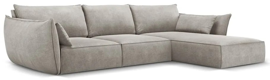 Divano angolare grigio chiaro (angolo destro) Vanda - Mazzini Sofas