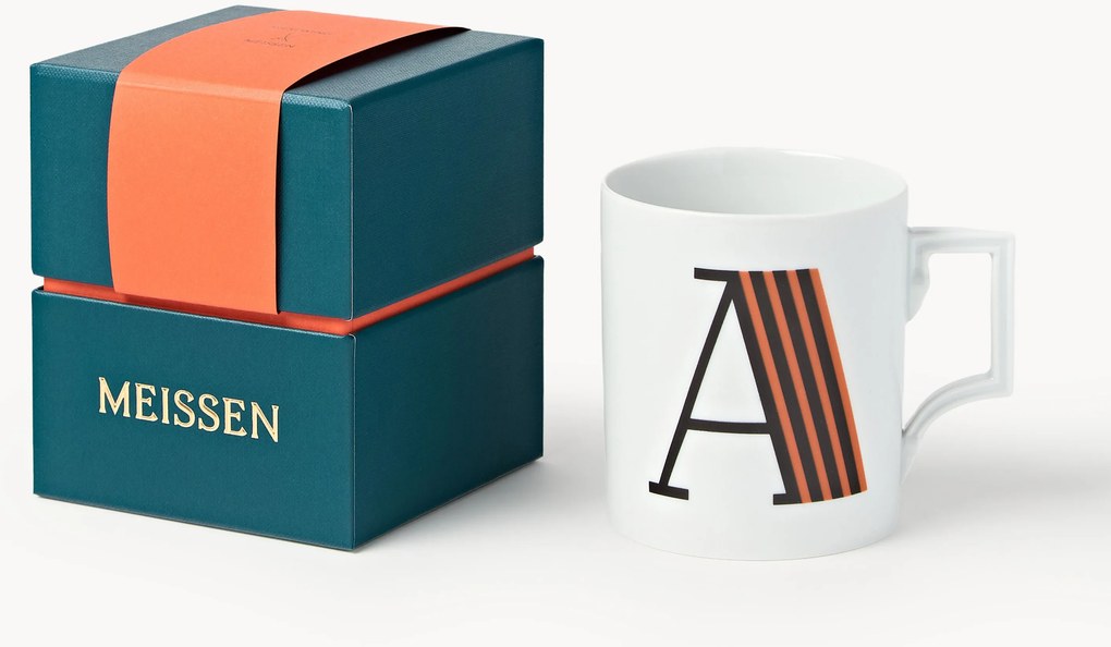 Westwing x MEISSEN, Tazza fatta a mano con motivo decorativo Initials