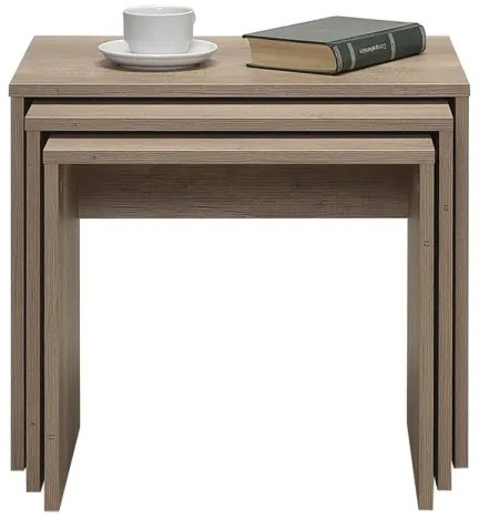 SET 3x Tavolino marrone